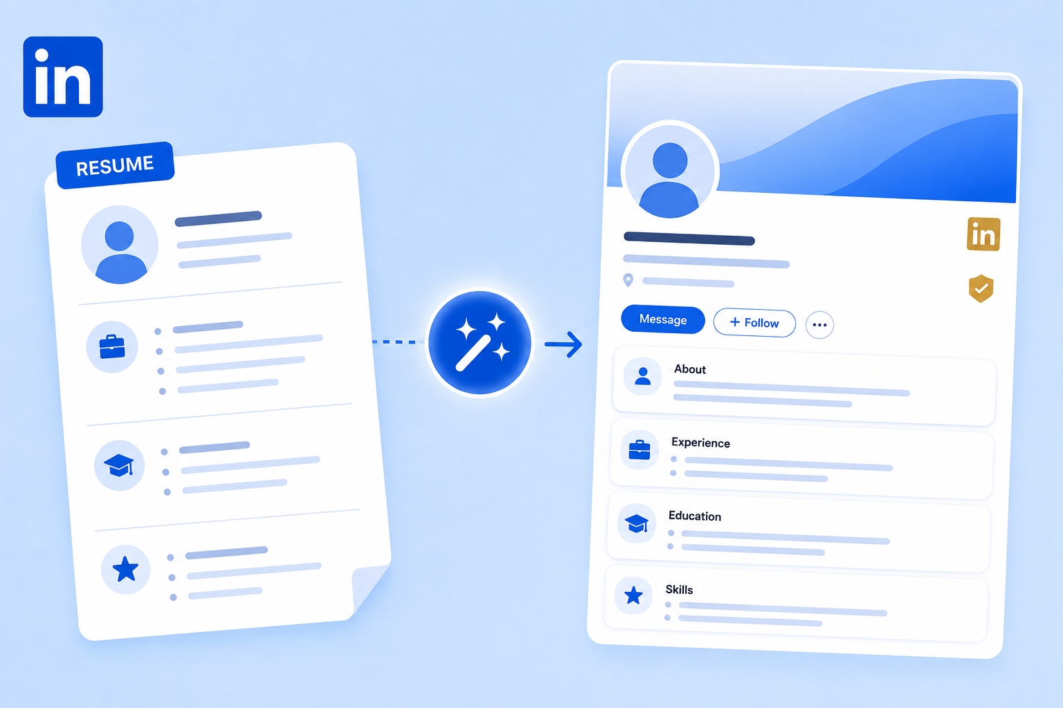 Resume to LinkedIn Profile project preview